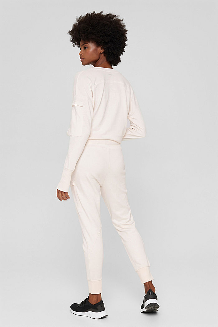 Tracksuit bottoms with pocket, 100% organic cotton, PASTEL PINK, detail image number 3