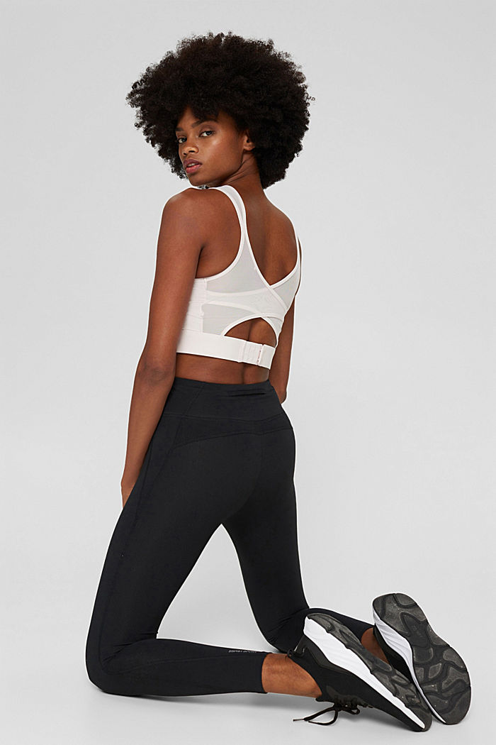 Recycled: sports bra with mesh details