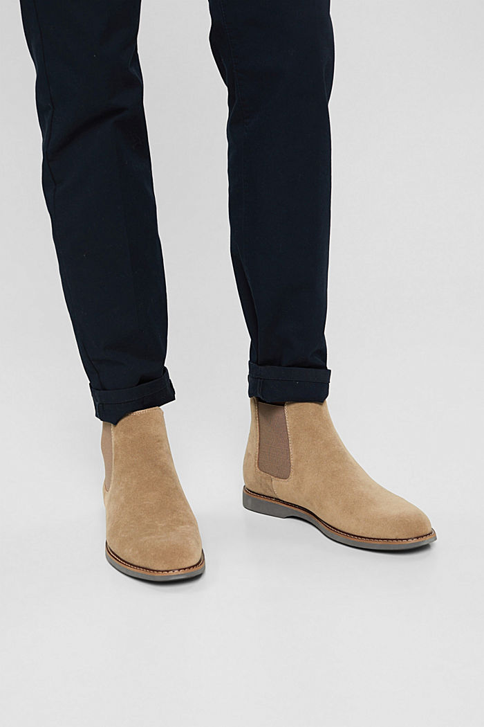 Chelsea boots in imitation suede