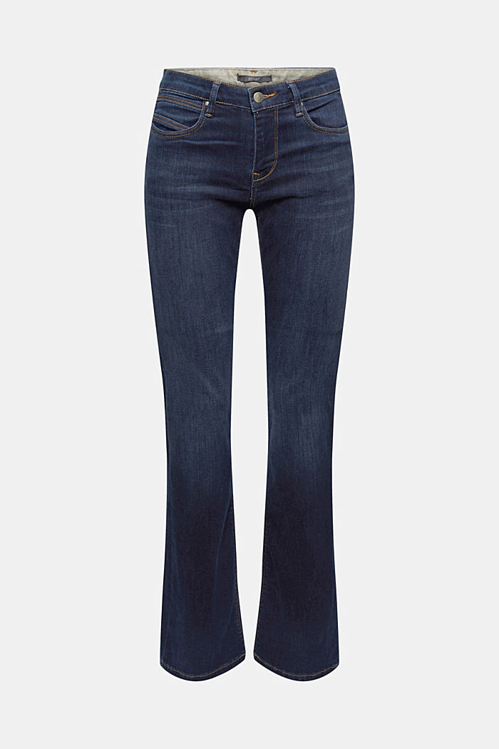 Bootcut jeans made of blended organic cotton
