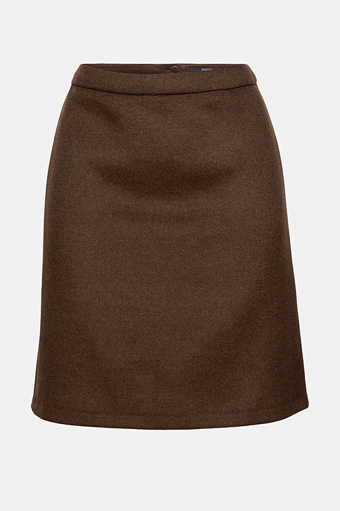 Wool blend: A-line skirt