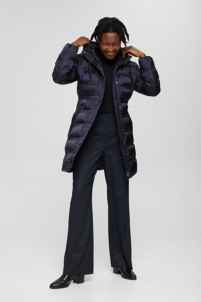 Recycled: quilted coat with 3M™ Thinsulate™, NAVY, detail image number 7