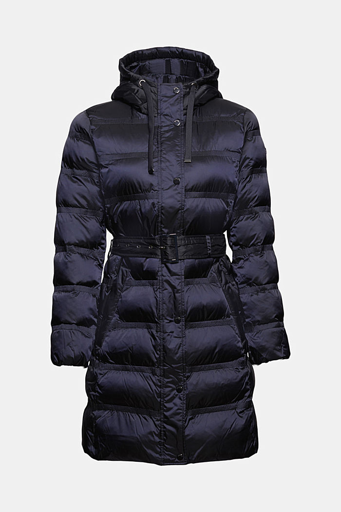 Recycled: quilted coat with 3M™ Thinsulate™, NAVY, overview