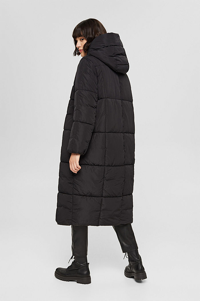 Recycled: quilted coat with 3M™ Thinsulate™, BLACK, detail image number 3