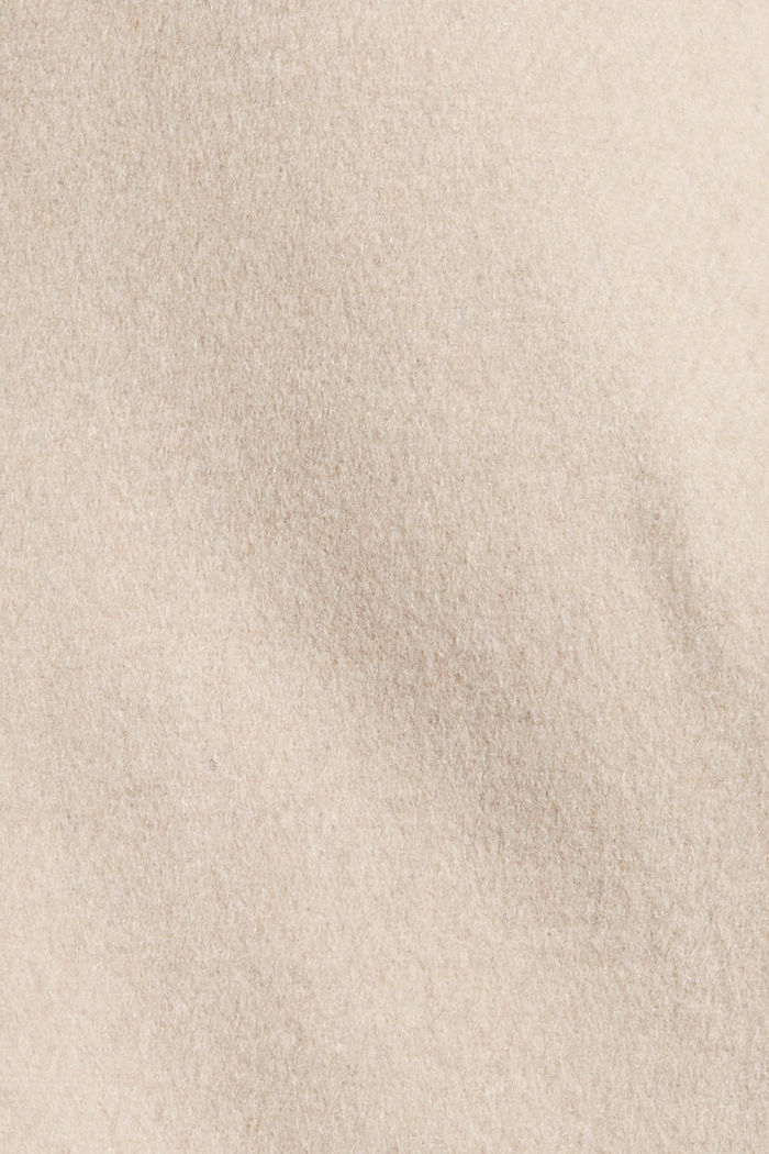 Recycelt: Woll-Mix Mantel mit Kapuze, ICE, detail image number 4