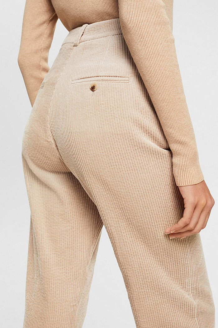 棉質燈芯絨長褲, 淺灰褐色, detail-asia image number 2