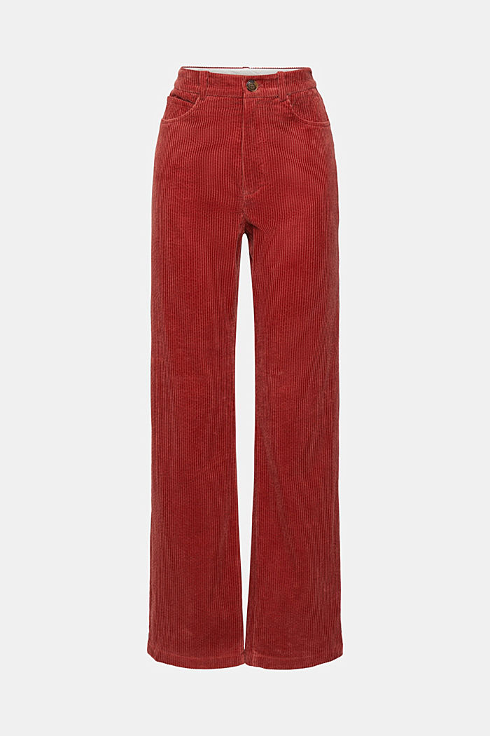 80's Straight corduroy trousers, TERRACOTTA, detail-asia image number 7