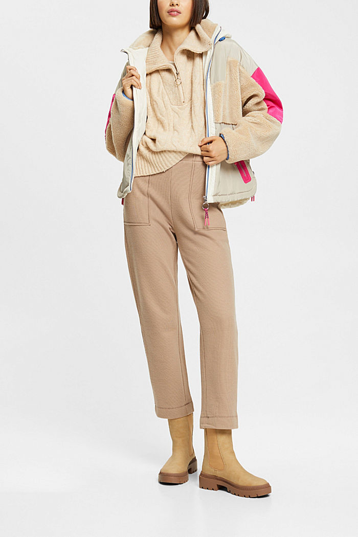 Knitted jogger style trousers, TAUPE, detail-asia image number 1