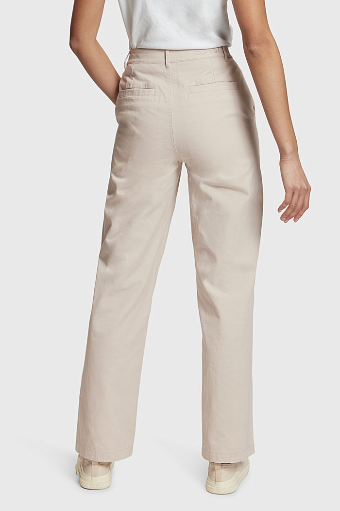Low-rise chinos, TAUPE, detail-asia image number 1