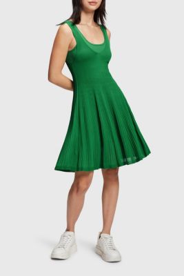 2-in-1 pleated tank dress set