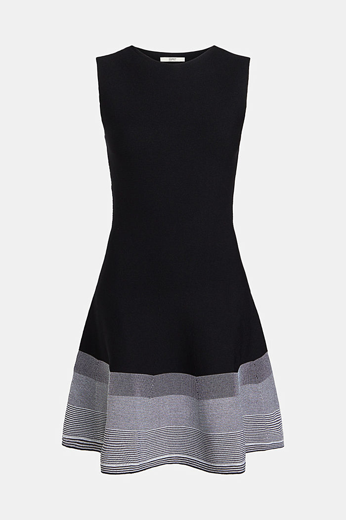Seamless knit ombre dress, BLACK, detail-asia image number 4