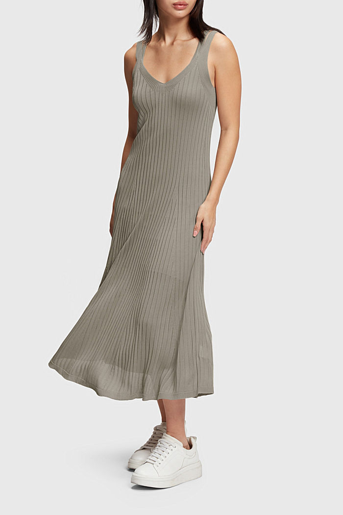 2-in-1 ribbed tank dress set, SAND, detail-asia image number 0