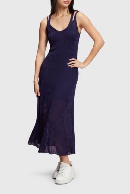 2-in-1 ribbed tank dress set