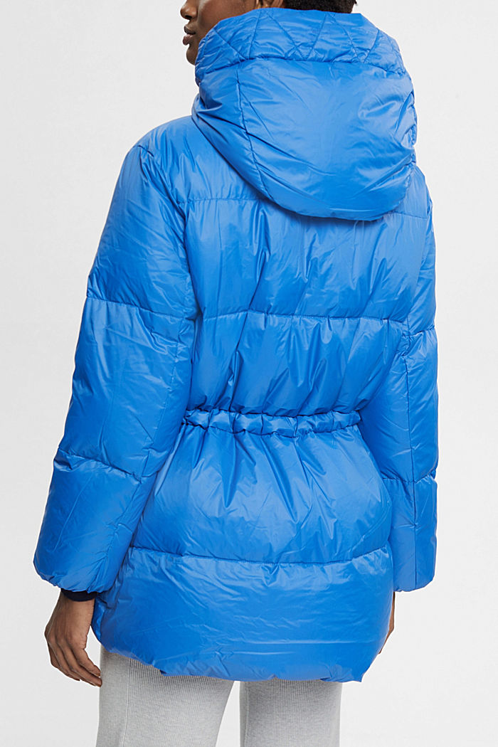 Quilted jacket with recycled down filling, BRIGHT BLUE, detail-asia image number 1