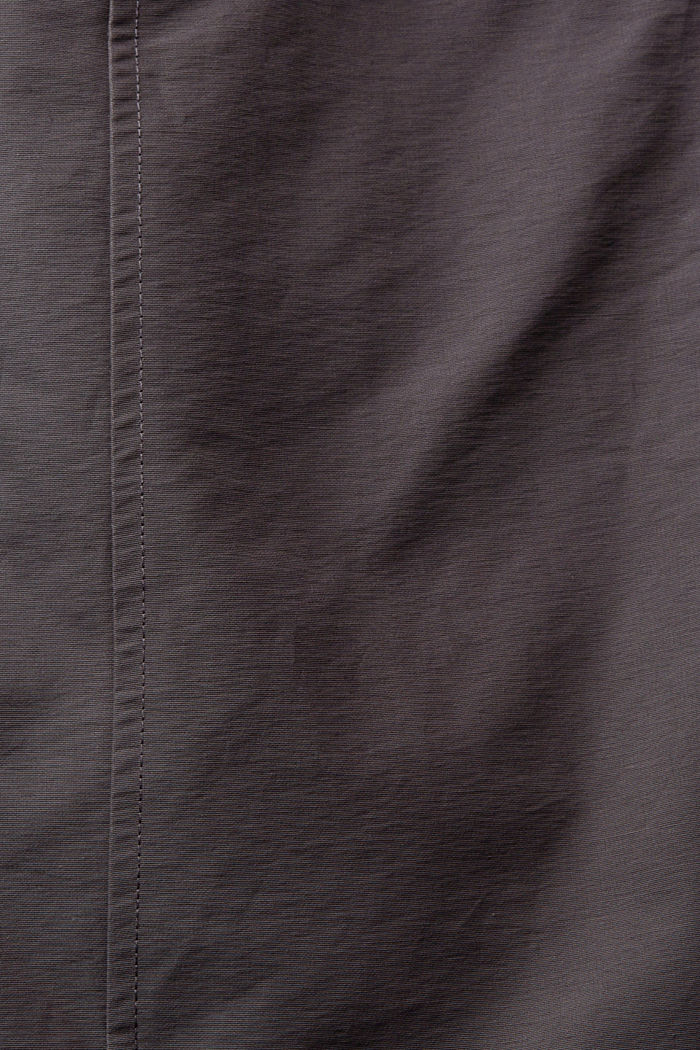 Hooded jacket with recycled down filling, ANTHRACITE, detail-asia image number 5