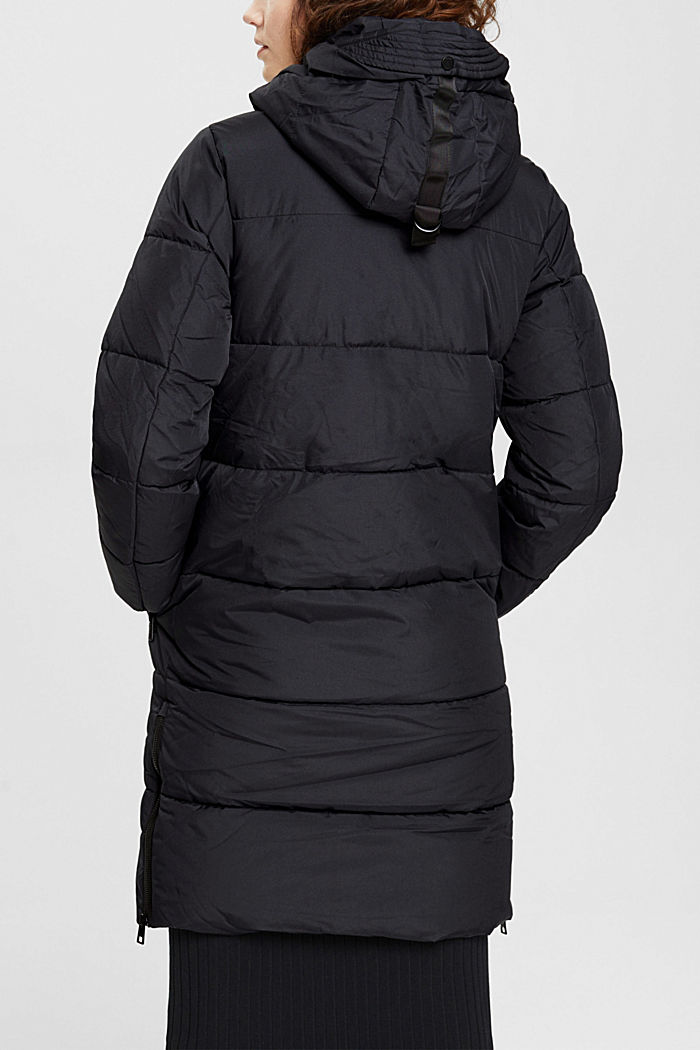 Quilted coat, BLACK, detail-asia image number 3