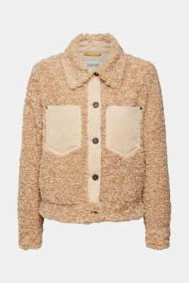 Teddy borg shacket, CREAM BEIGE, detail-asia image number 5