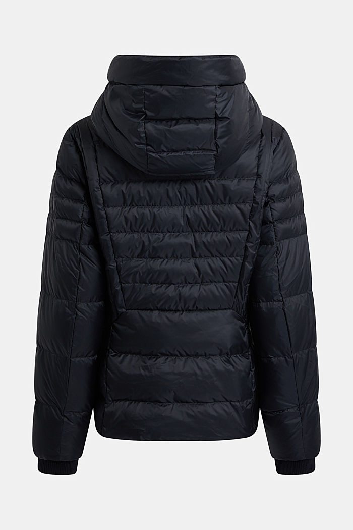 Quilted jacket with detachable hood, BLACK, detail-asia image number 5