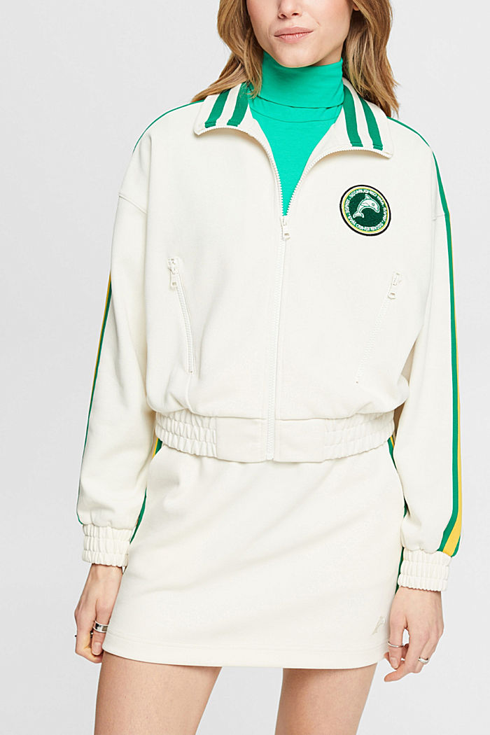 Cropped track jacket, OFF WHITE, detail-asia image number 0
