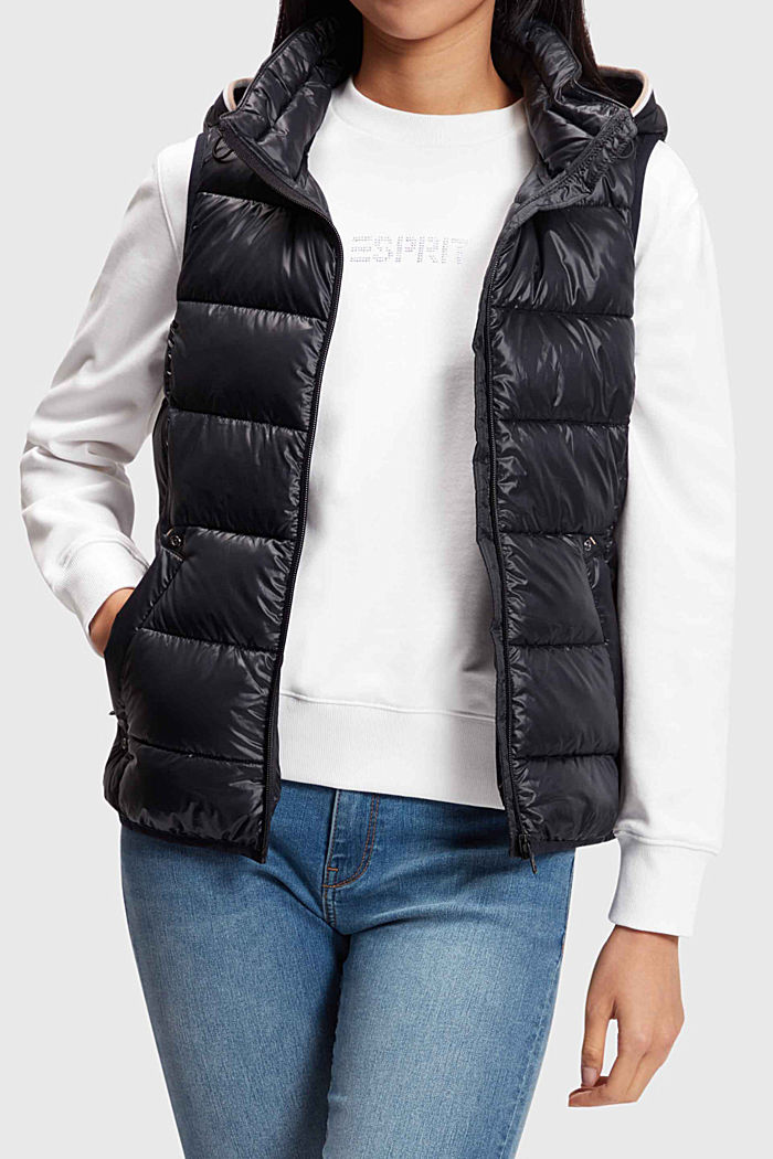 Quilted body warmer with 3M™ Thinsulate™ padding, BLACK, detail-asia image number 0
