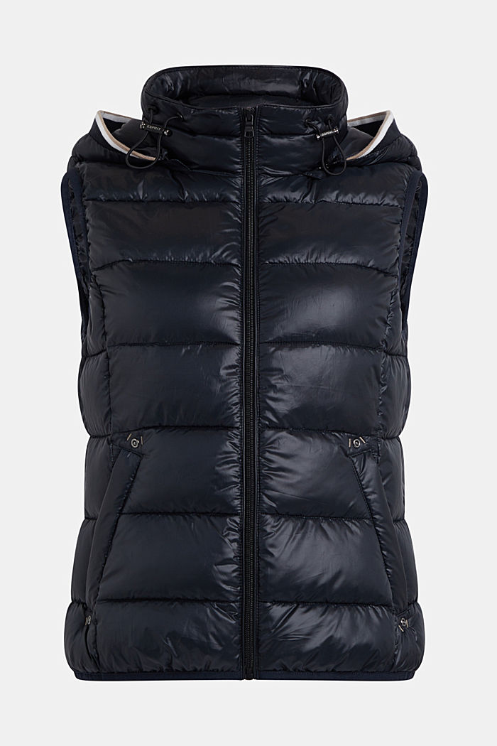 Quilted body warmer with 3M™ Thinsulate™ padding, BLACK, detail-asia image number 4