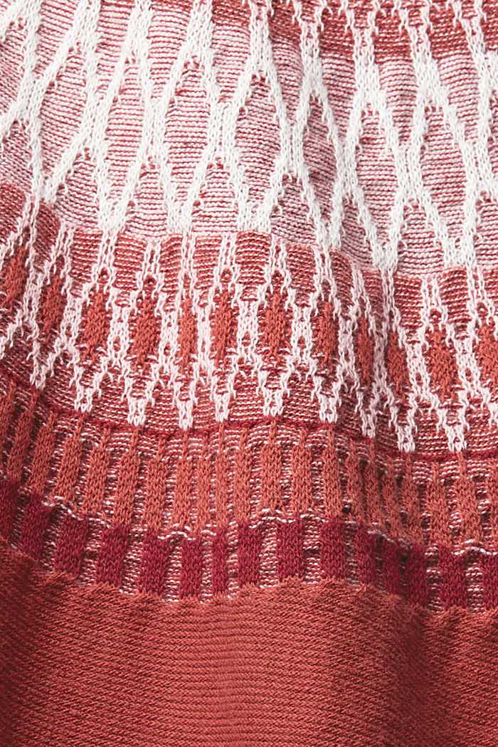 緹花針織上衣，100% 棉, 陶土色, detail-asia image number 6