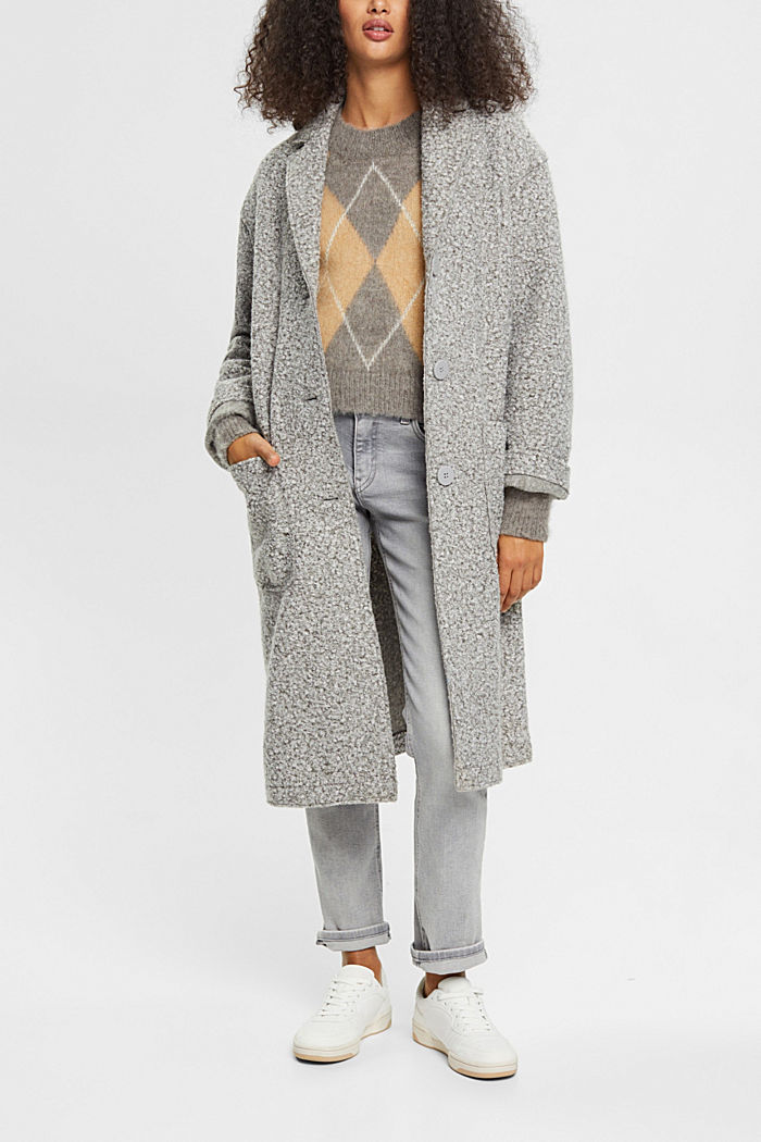 Argyle wool blend jumper, SAND, detail-asia image number 1