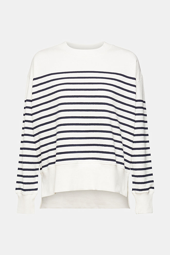 Striped cotton sweatshirt, OFF WHITE, detail-asia image number 6