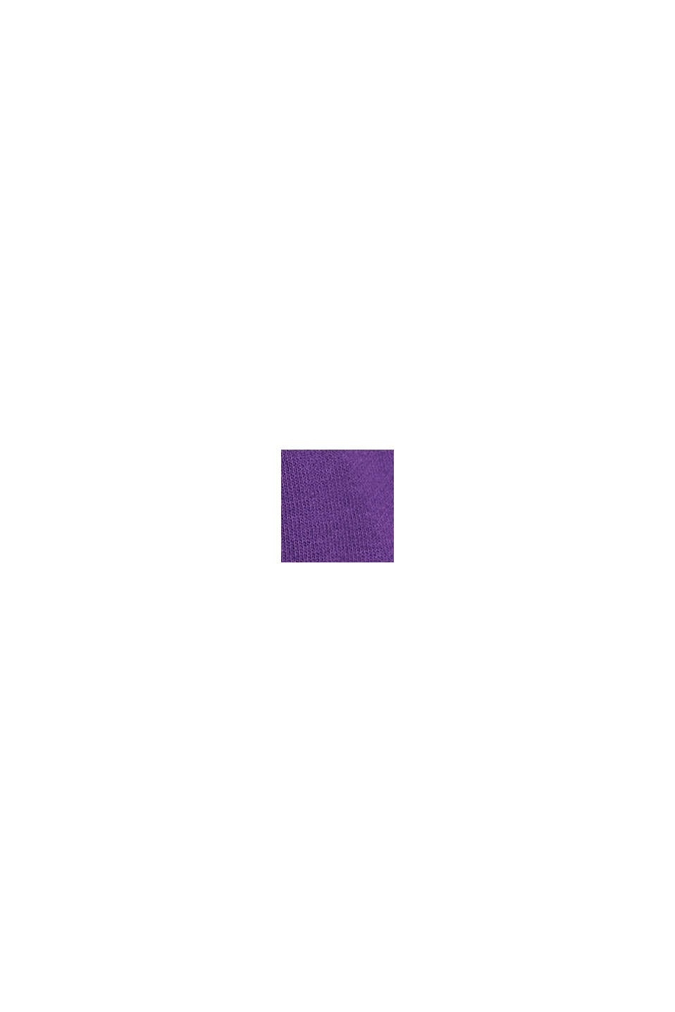 短款LOGO圖案連帽衛衣, 紫色, swatch