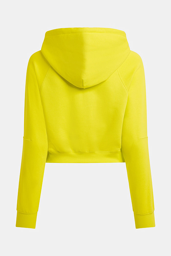 Cropped logo hoodie, BRIGHT YELLOW, detail-asia image number 5