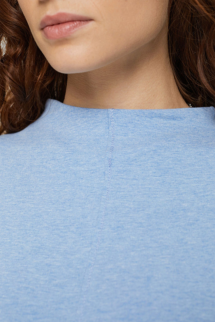 Boat neck long sleeve top, BRIGHT BLUE, detail-asia image number 2