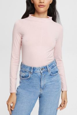 Boat neck long sleeve top