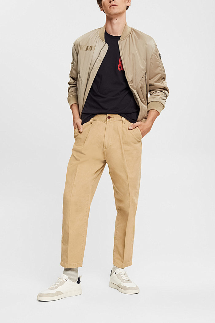 Loose fit chinos, CREAM BEIGE, detail-asia image number 2