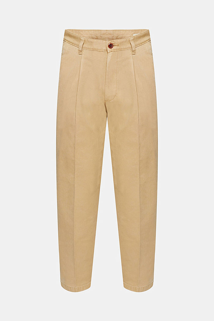 Loose fit chinos, CREAM BEIGE, detail-asia image number 7