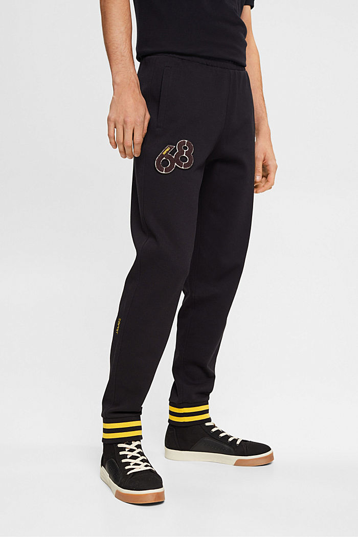 Dolphin logo badge tracksuit trousers, BLACK, detail-asia image number 0