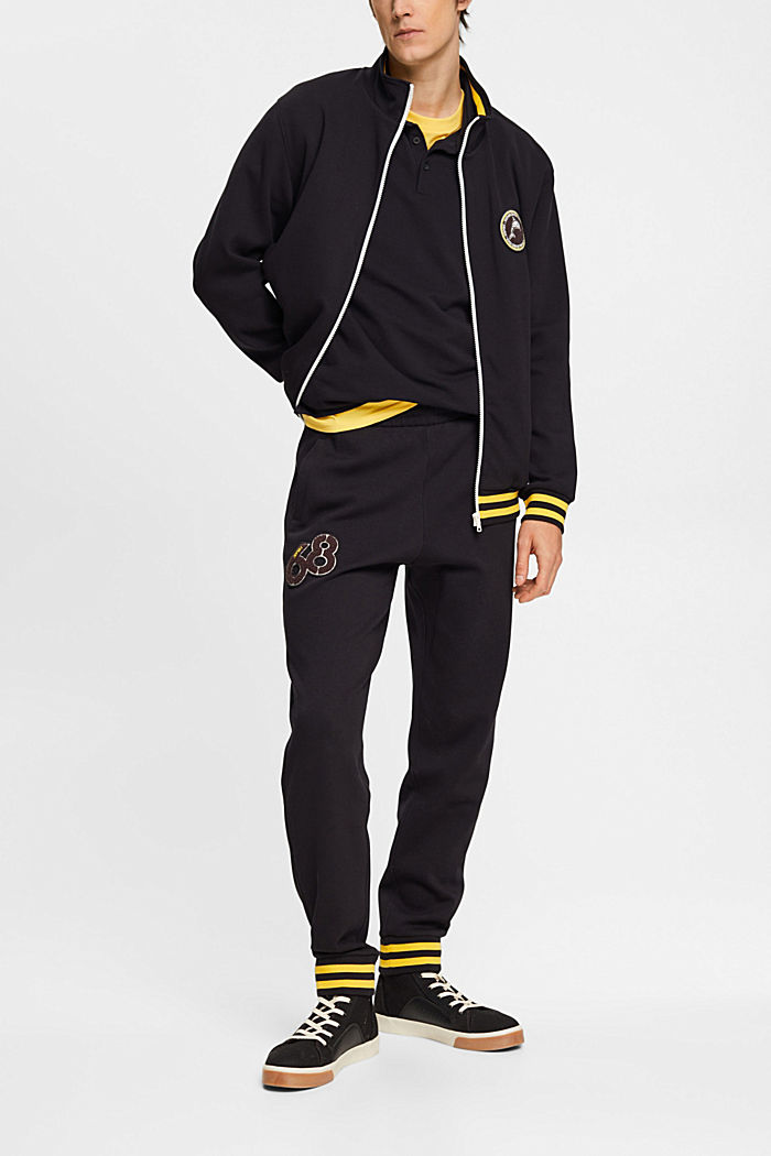Dolphin logo badge tracksuit trousers, BLACK, detail-asia image number 1
