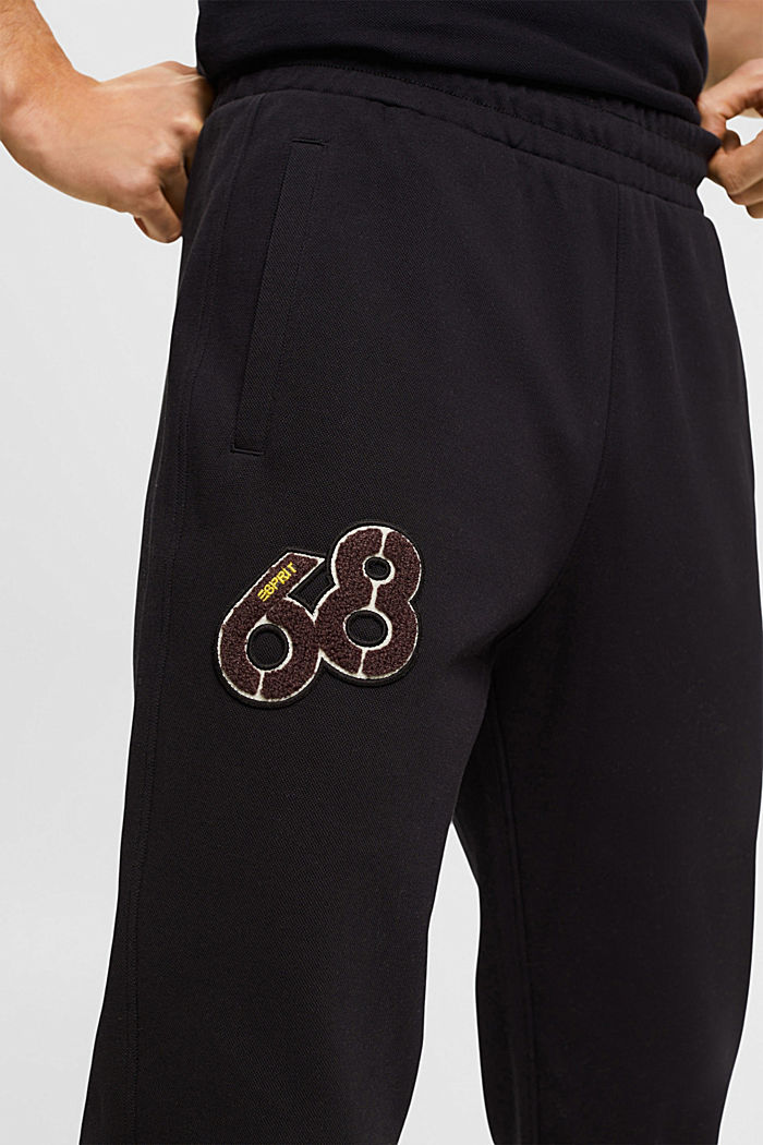 Dolphin logo badge tracksuit trousers, BLACK, detail-asia image number 2