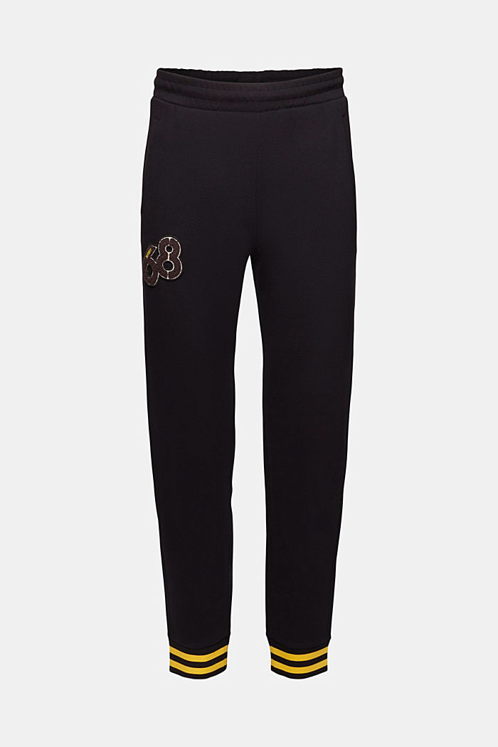 Dolphin logo badge tracksuit trousers, BLACK, detail-asia image number 6