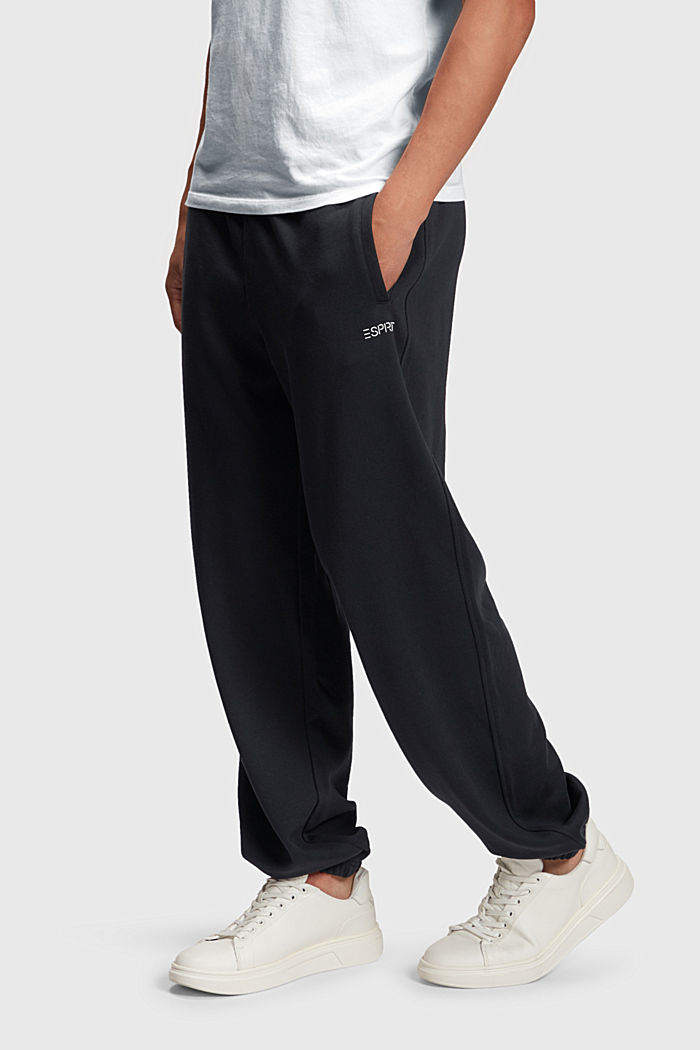 Relaxed logo joggers, BLACK, detail-asia image number 0