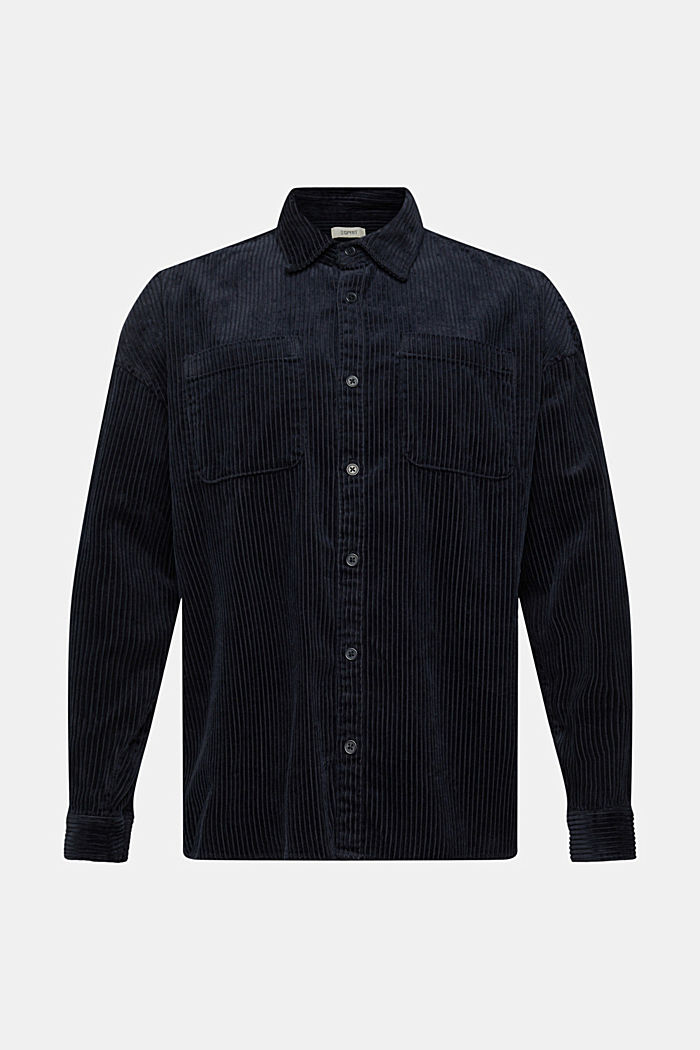 Oversized corduroy shirt, BLACK, detail-asia image number 6