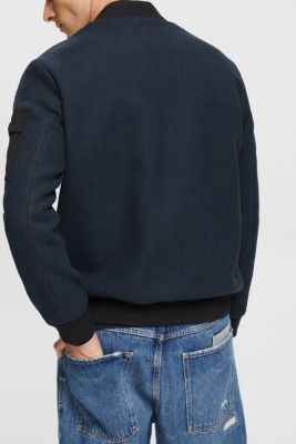 Shop the Latest in Men's Fashion Wool blend bomber jacket ESPRIT