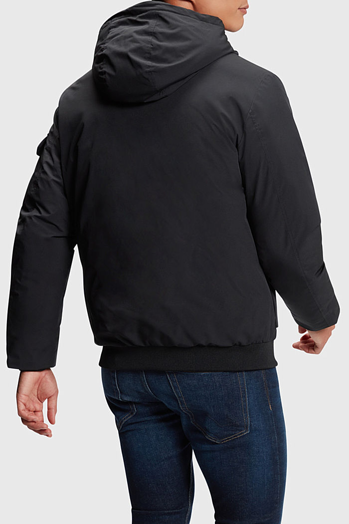 Down jacket with flap pockets, BLACK, detail-asia image number 1