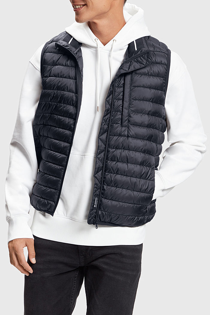 Quilted body warmer with 3M™ Thinsulate™ padding, BLACK, detail-asia image number 0