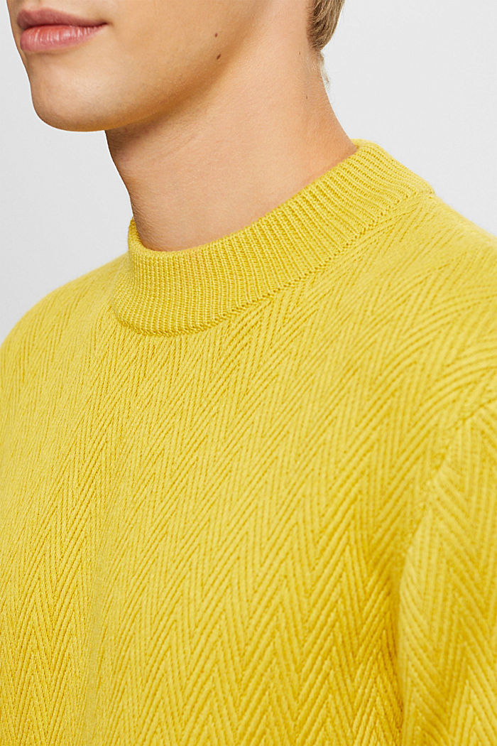 Sweaters Regular Fit, DUSTY YELLOW, detail-asia image number 2
