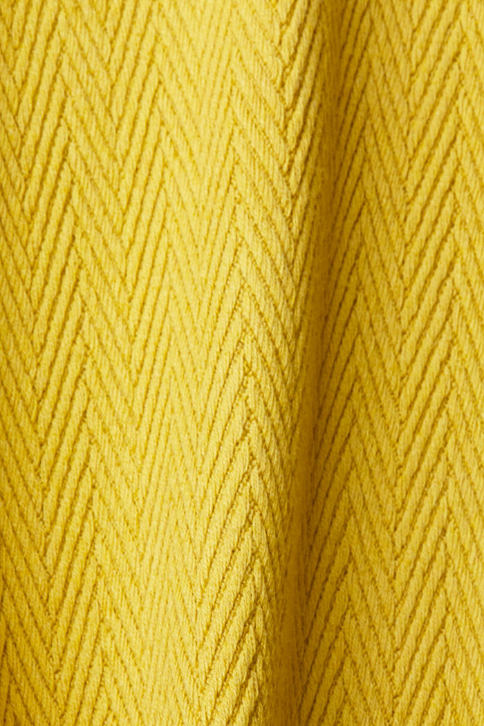 Jumper with herringbone pattern, DUSTY YELLOW, detail-asia image number 5