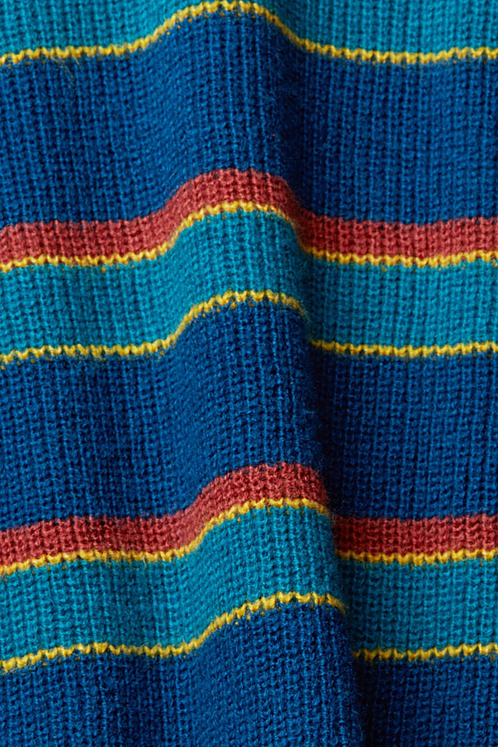 混合圖樣針織上衣, PETROL BLUE, detail-asia image number 5