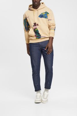 Print sweatshirt hoodie, CREAM BEIGE, detail-asia image number 1