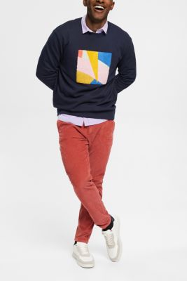 Sustainable cotton sweatshirt with applique, NAVY, detail-asia image number 4