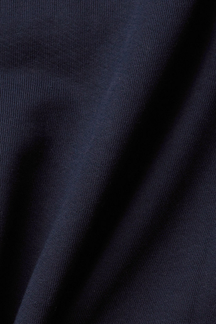 Sustainable cotton sweatshirt with applique, NAVY, detail-asia image number 5