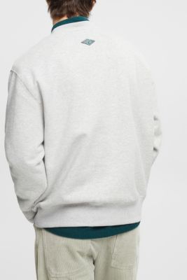 바시티 패치 스웨트셔츠, LIGHT GREY, detail-asia image number 1